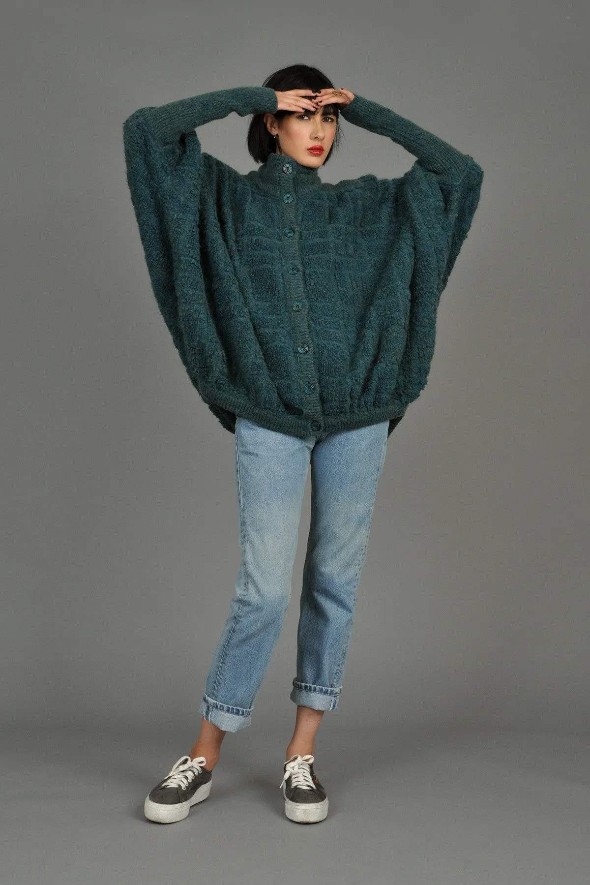 Missoni 1980s Oversized Chunky Knit Cardigan